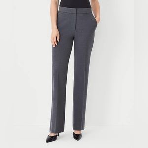 Ann Taylor Factory Signature Gray Stripe Trousers 32 1/2 inch Inseam